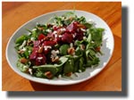 fall greens with beets