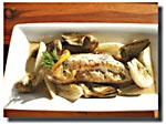 view pan-seared halibut